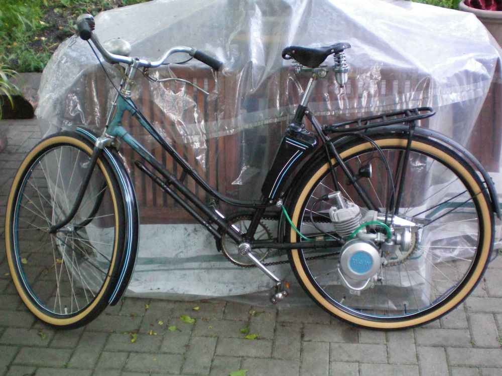 Fahrrad mit MAW Anbaumotor